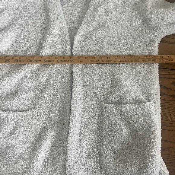 Barefoot Dreams Sweater Cozy chic Cream Long Sleeve Cardigan-Small Medium - Picture 5 of 6